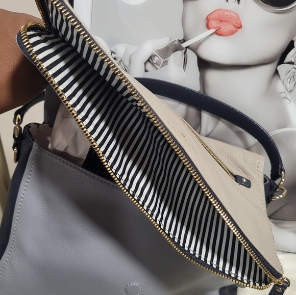 Authentic Kate Spade Lambskin Leather Color Block Shoulder Bag - Picture 2 of 10